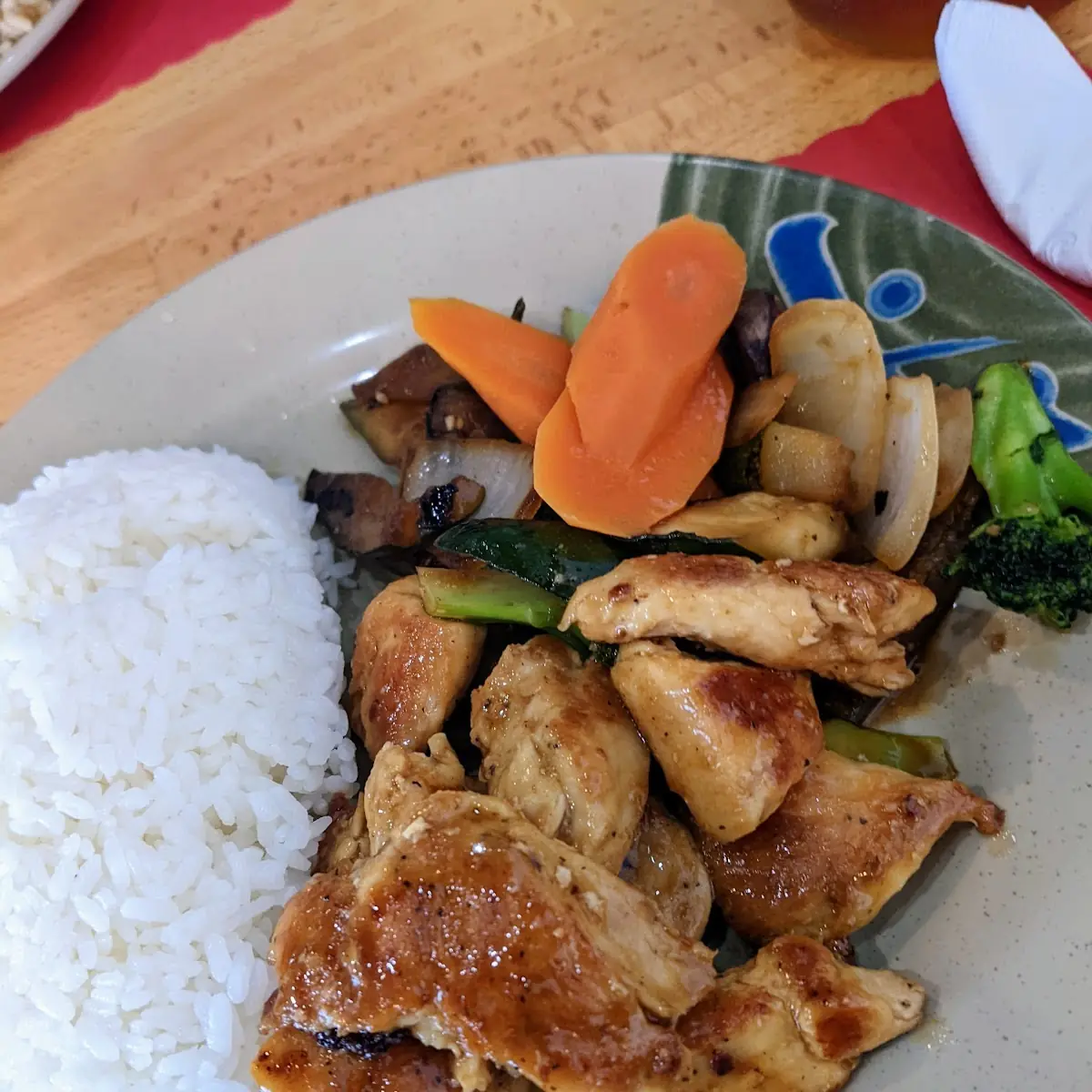 Chicken Hibachi with White Rice
