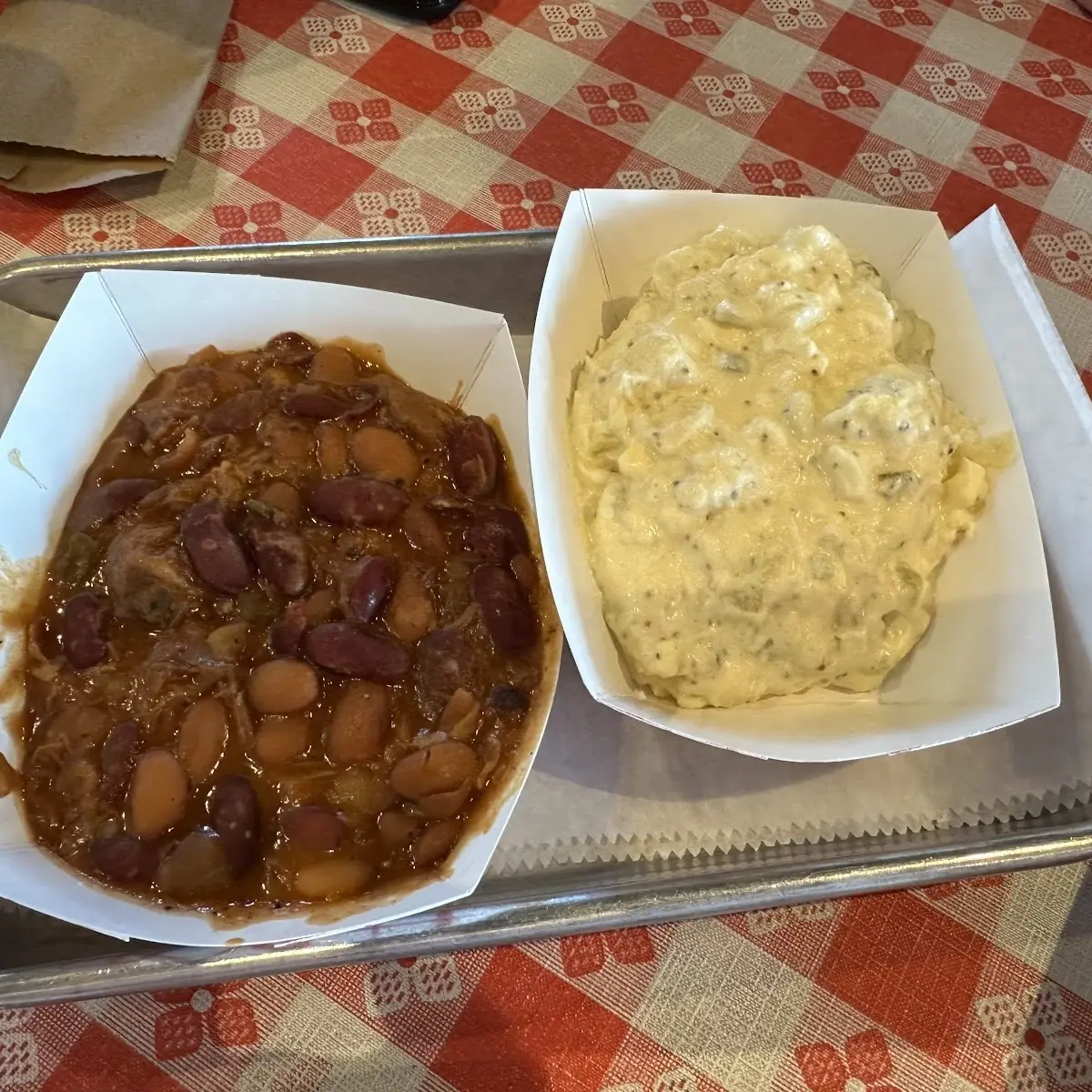 Baked Beans and Potato Salad
