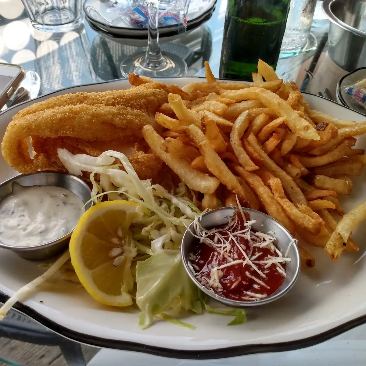 Fried Catfish with French Fries