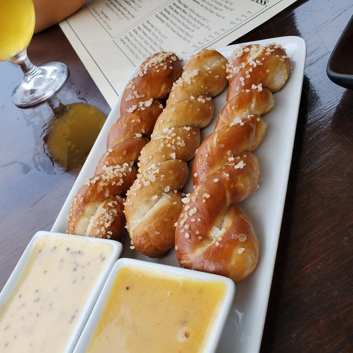 House Made Warm Soft Pretzels