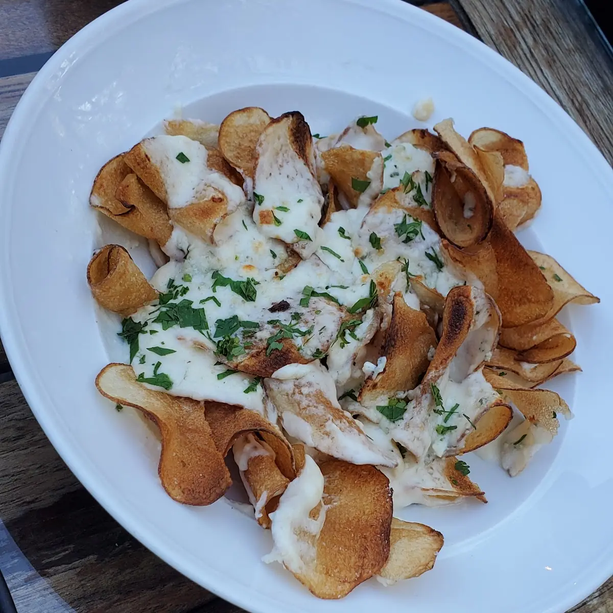 Just Made Creamy Blue Cheese Potato Chips