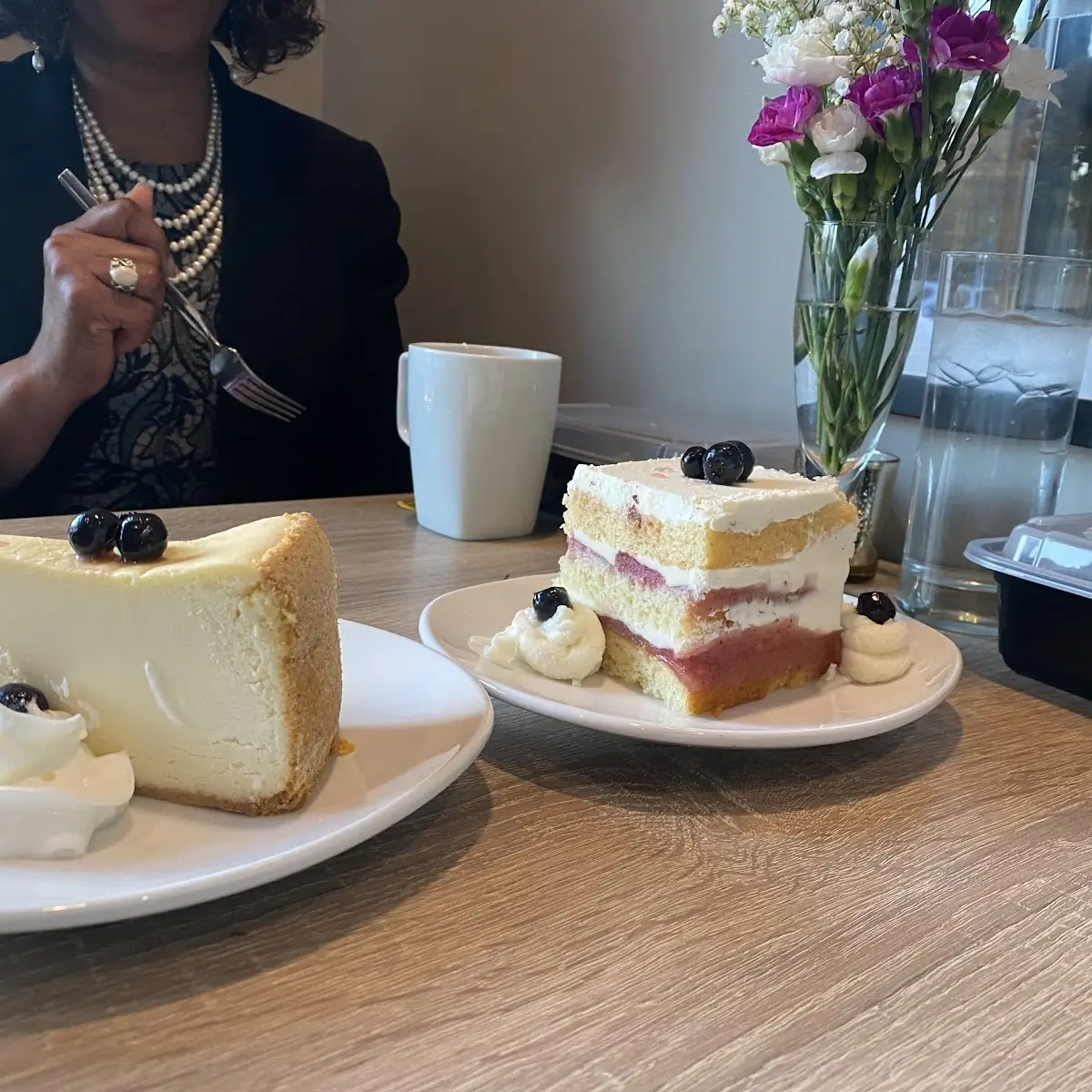 Vanilla Cheesecake and Strawberry Shortcake