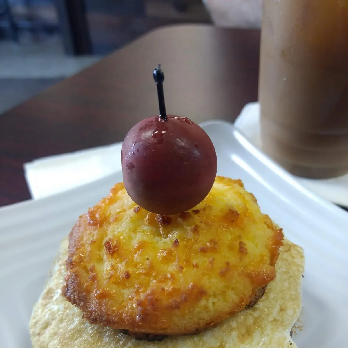 Low Carb Cheesey Biscuit Breakfast Sandwich