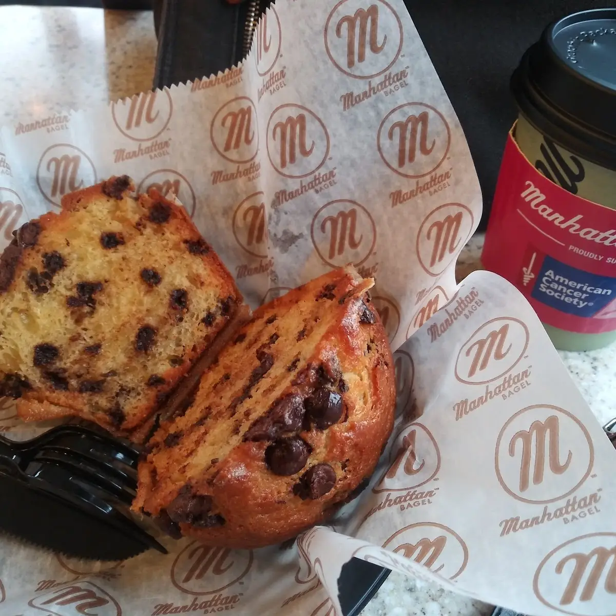 Chocolate Chip and Sour Cream Muffin