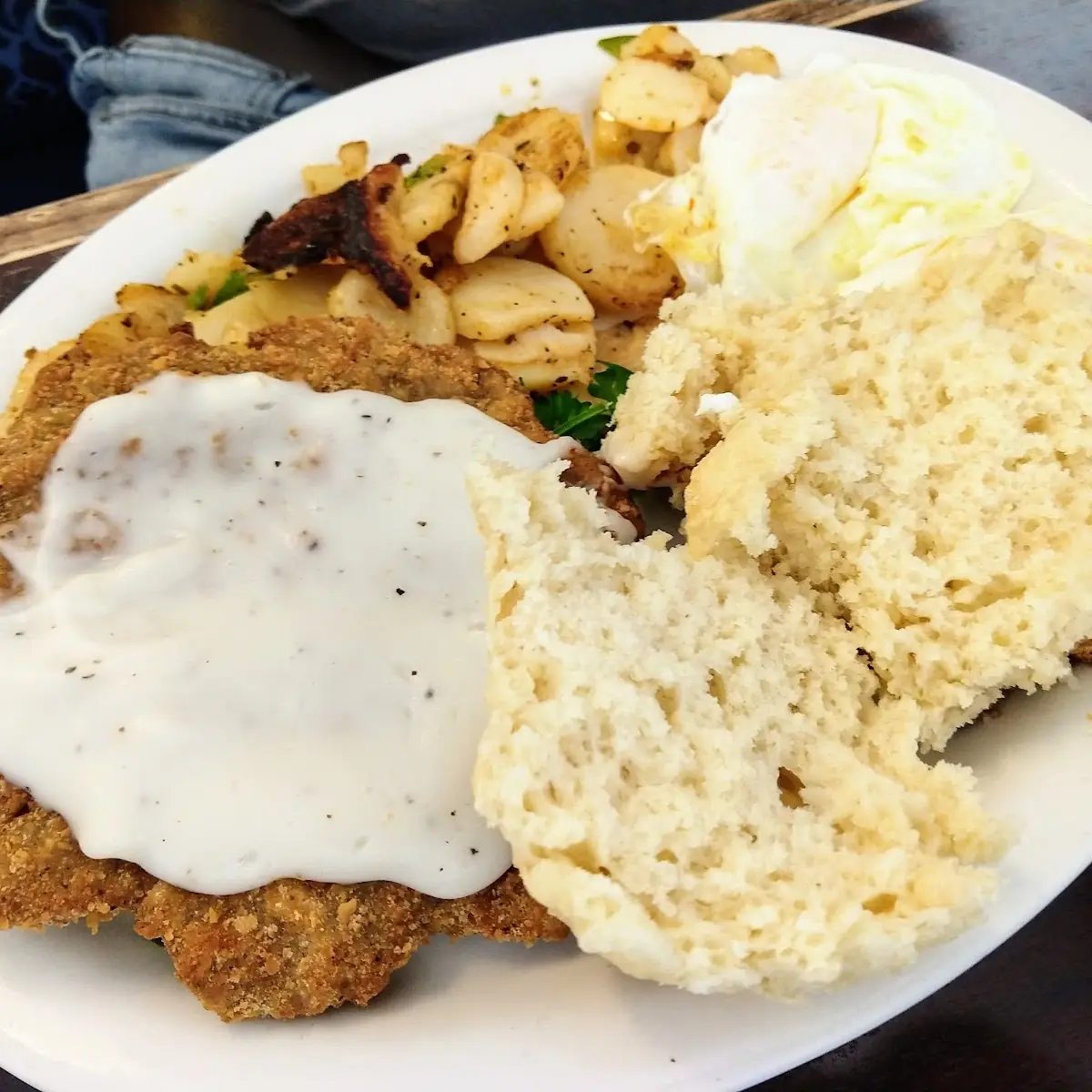 Chicken Fried Steak and Eggs