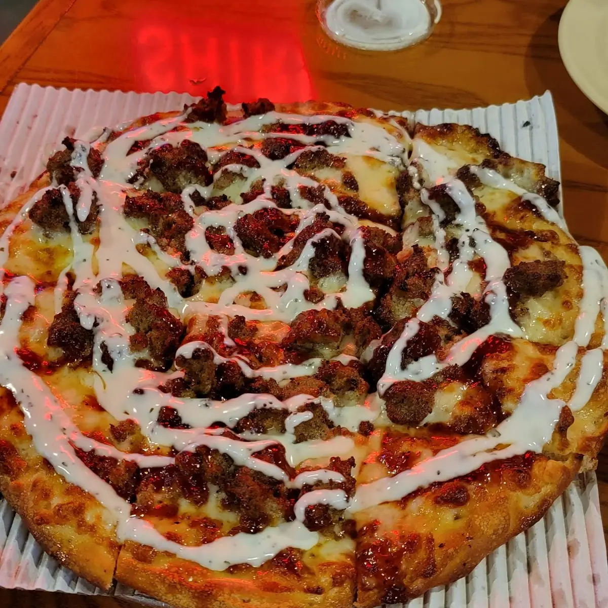 White Meatball with BBQ and Ranch