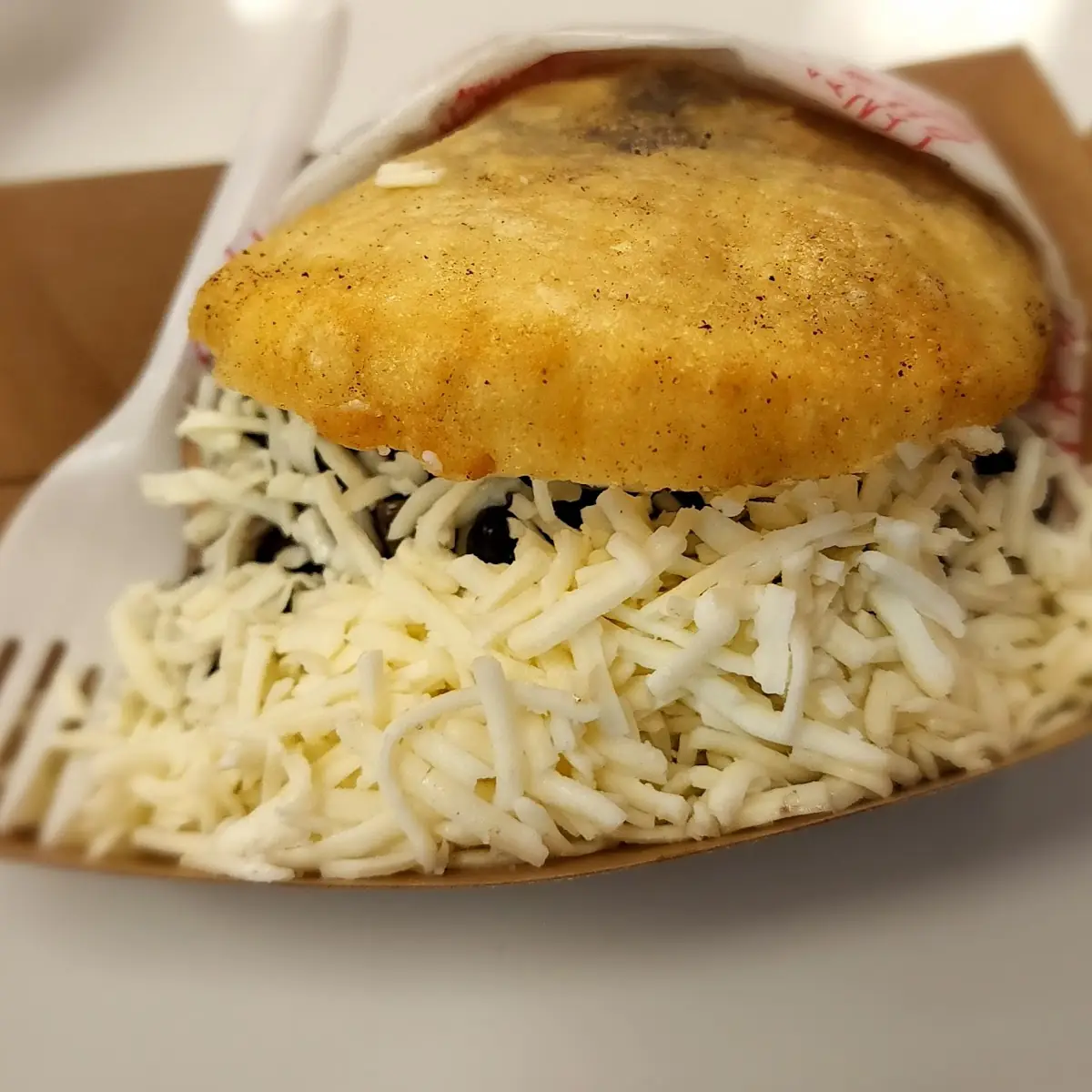Fried Arepa Cut Into