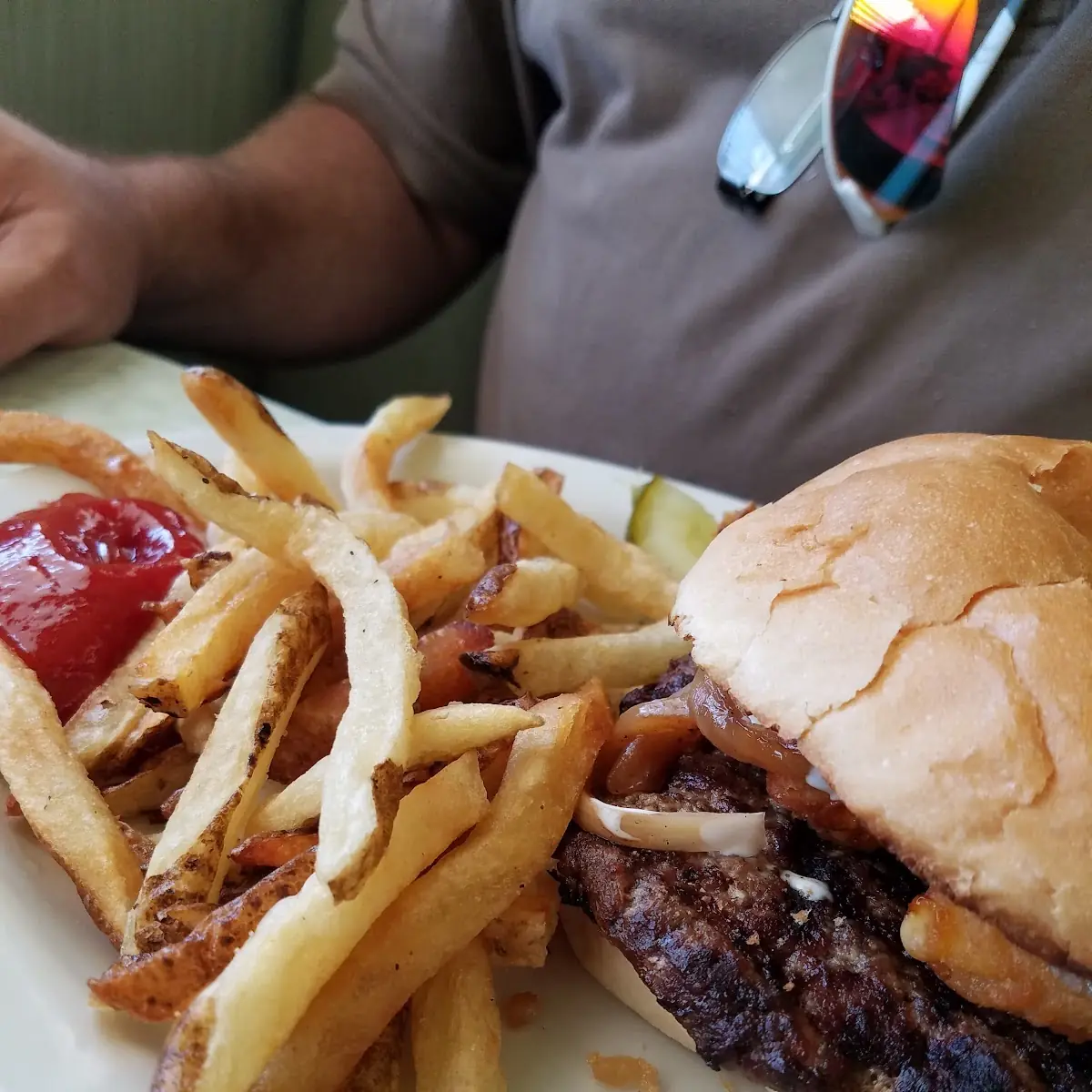 Fried Cheese Curd Burger