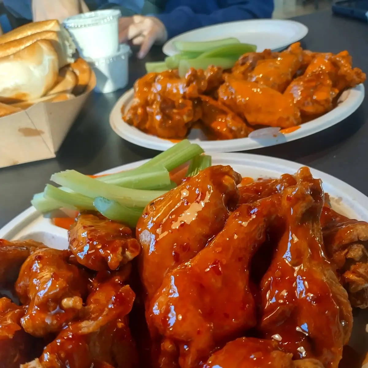 Chile Lime Wings & Medium Hot Buffalo Wings