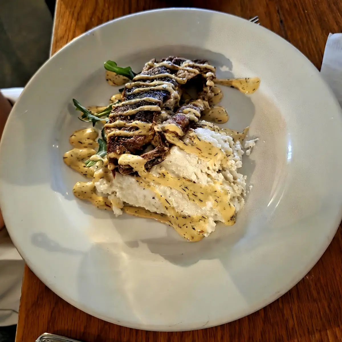 Soft Shell Crab over Grits