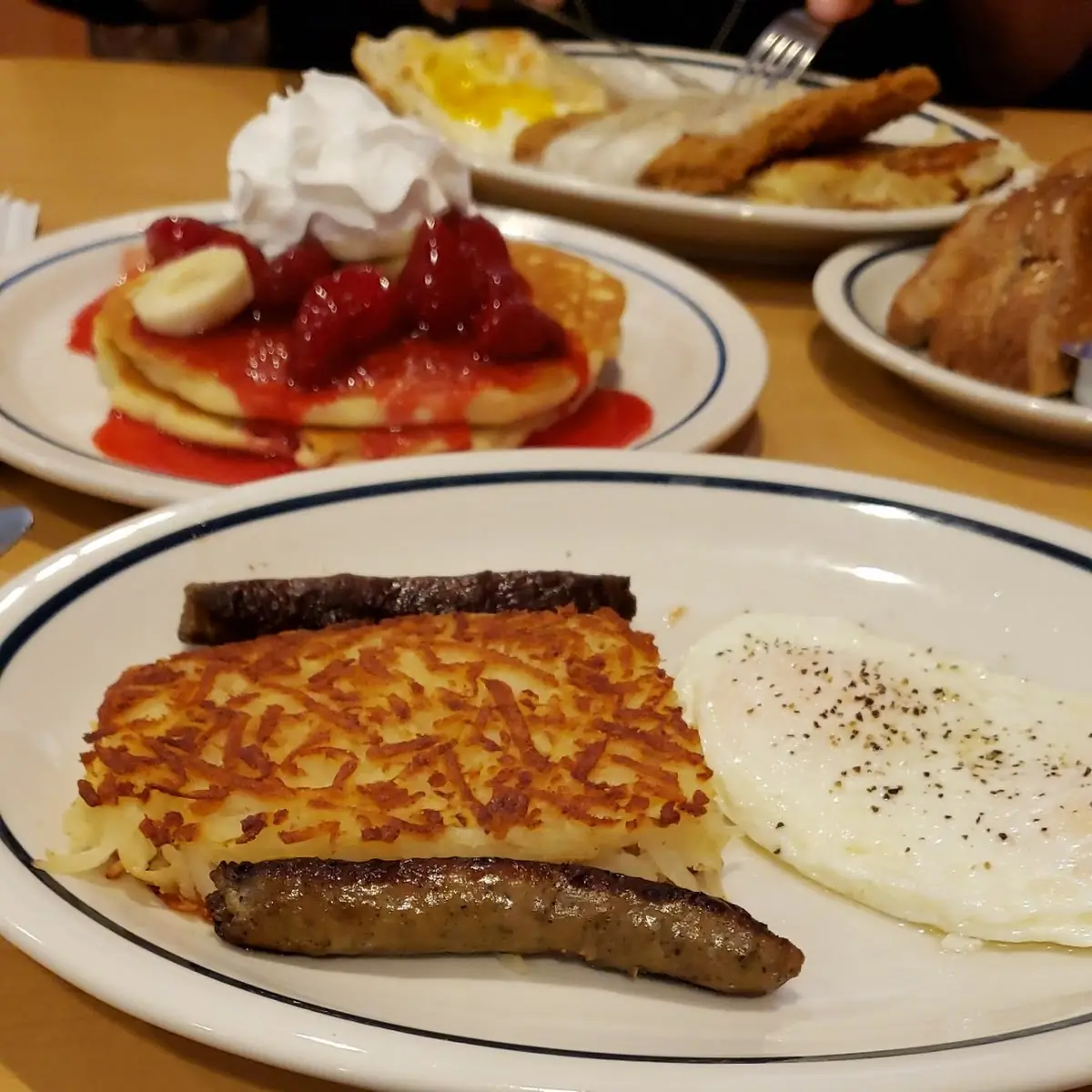 Strawberry & Cream Pancake Breakfast