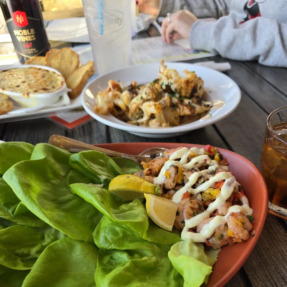 Leo's Seafood Lettuce Wraps