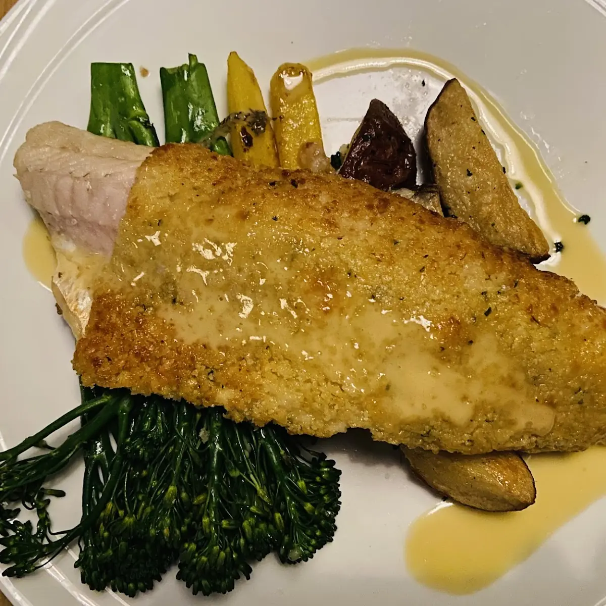Macadamia Nut Crusted Walleye