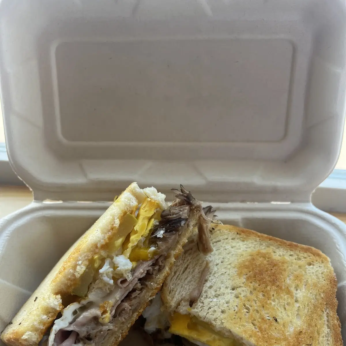 Smoked Brisket Egg Sandwich