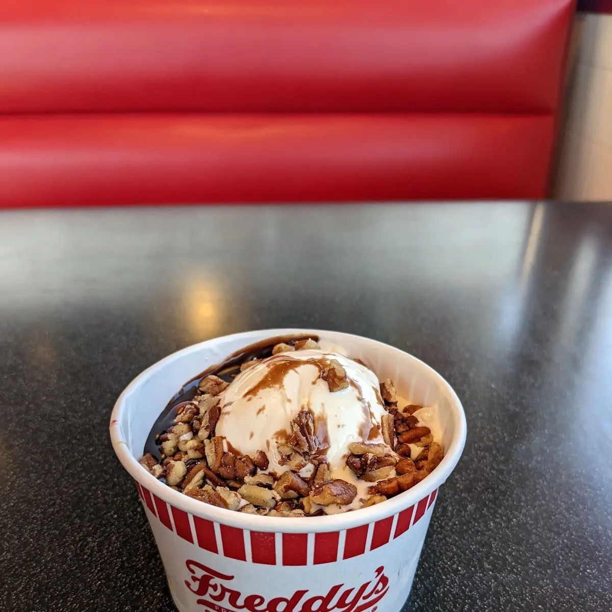 Freddy's Signature Turtle Sundae