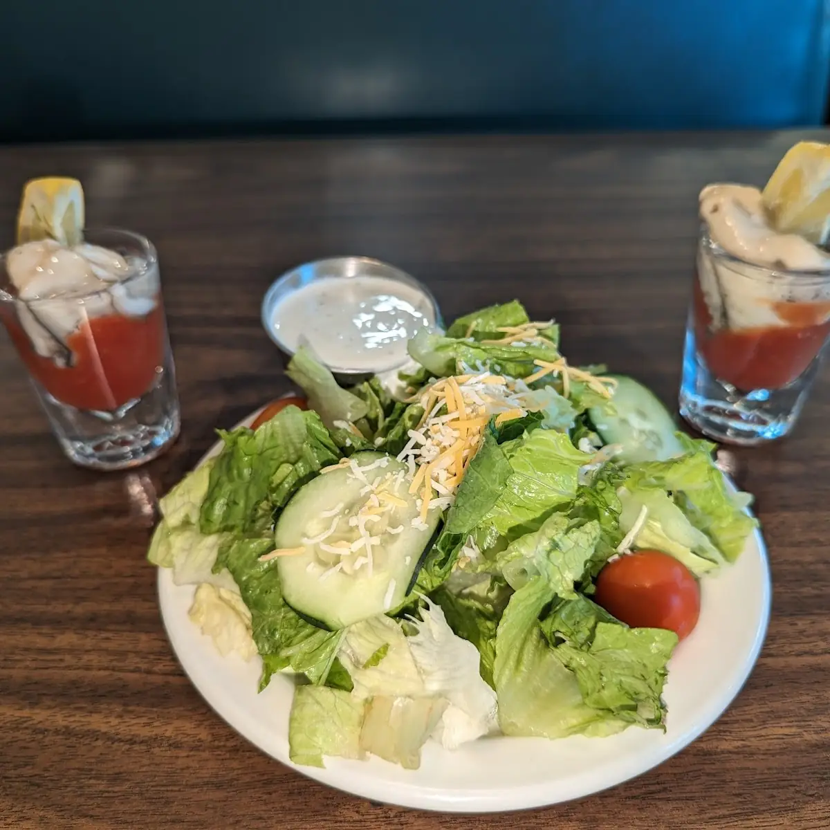 Side Salad Oyster Shooters
