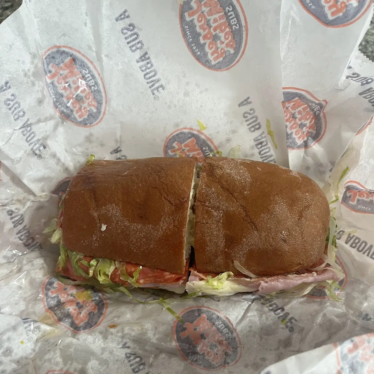 Italian Sub on Gluten Free Roll