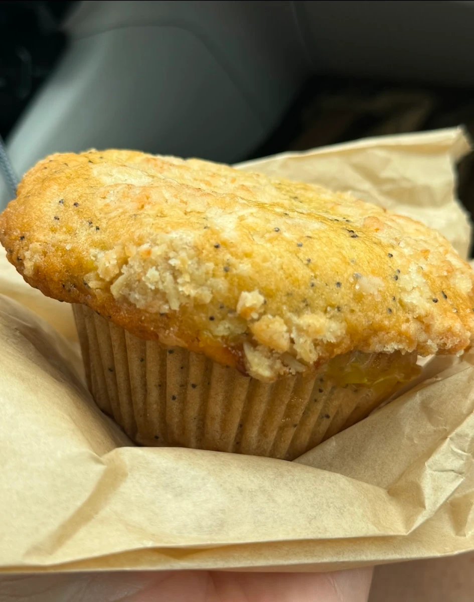 Vegan Lemon Poppy Seed Muffin