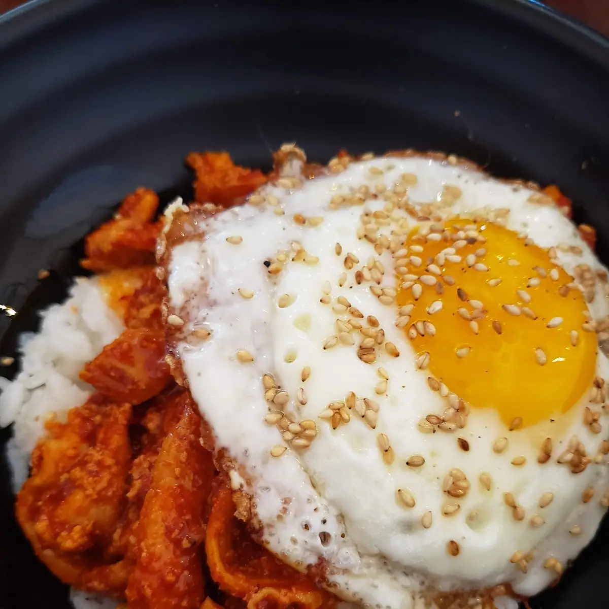 Spicy Chicken Rice and Egg