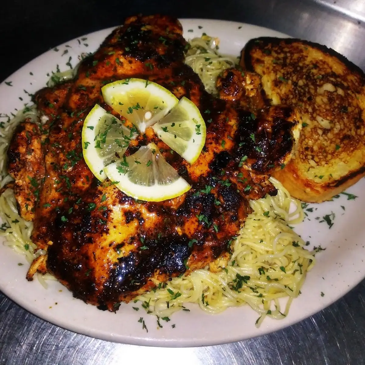 Blackened Chicken Alfredo Pasta