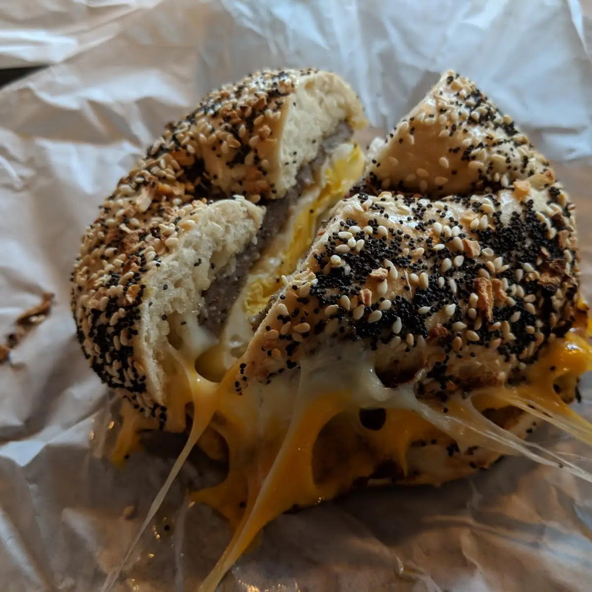 Sausage Egg & Cheese Bagel