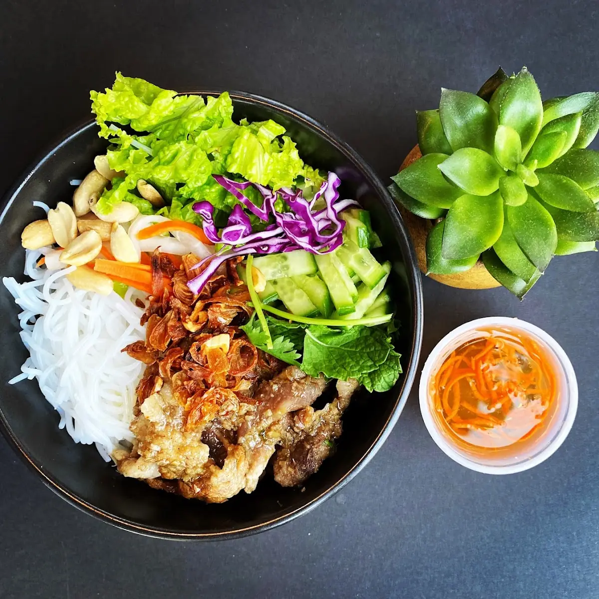 BBQ Pork Noodle Salad