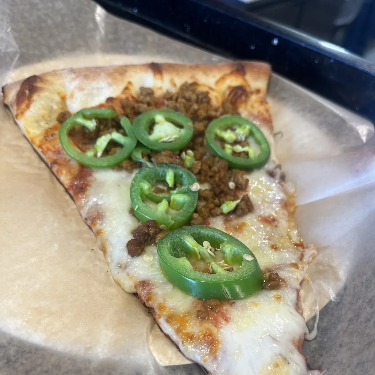 Jalapeño and Sausage Pizza