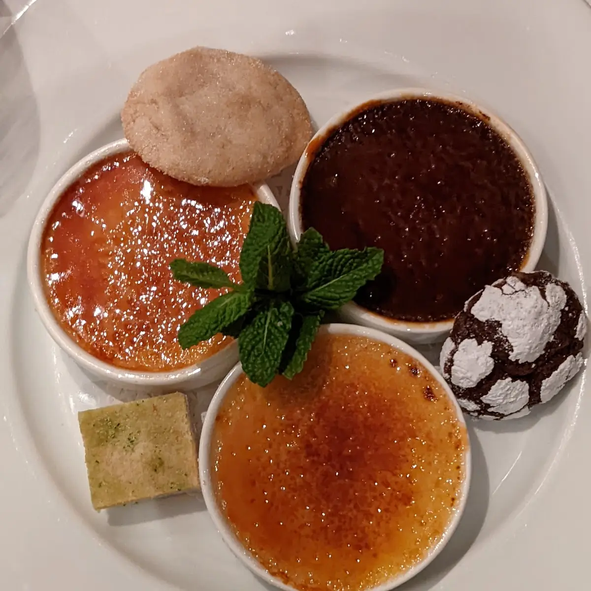 Trio of Creme Brulee