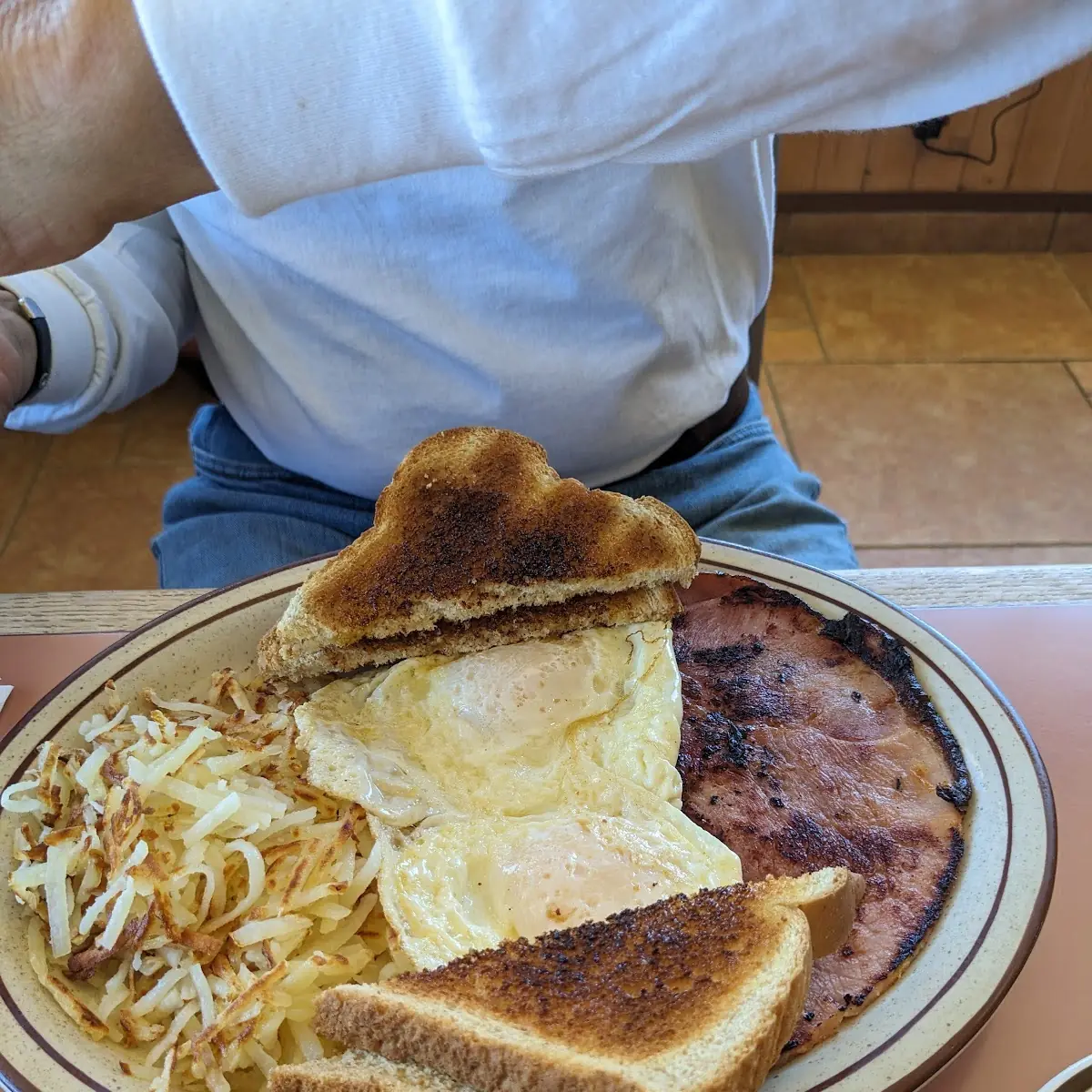 Ham and Eggs with Hash Browns