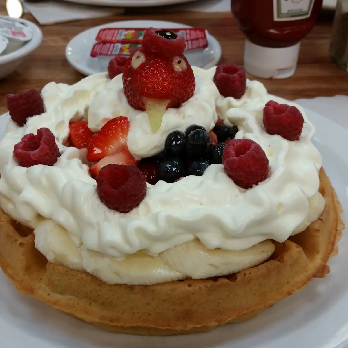 Fresh Fruit Waffle