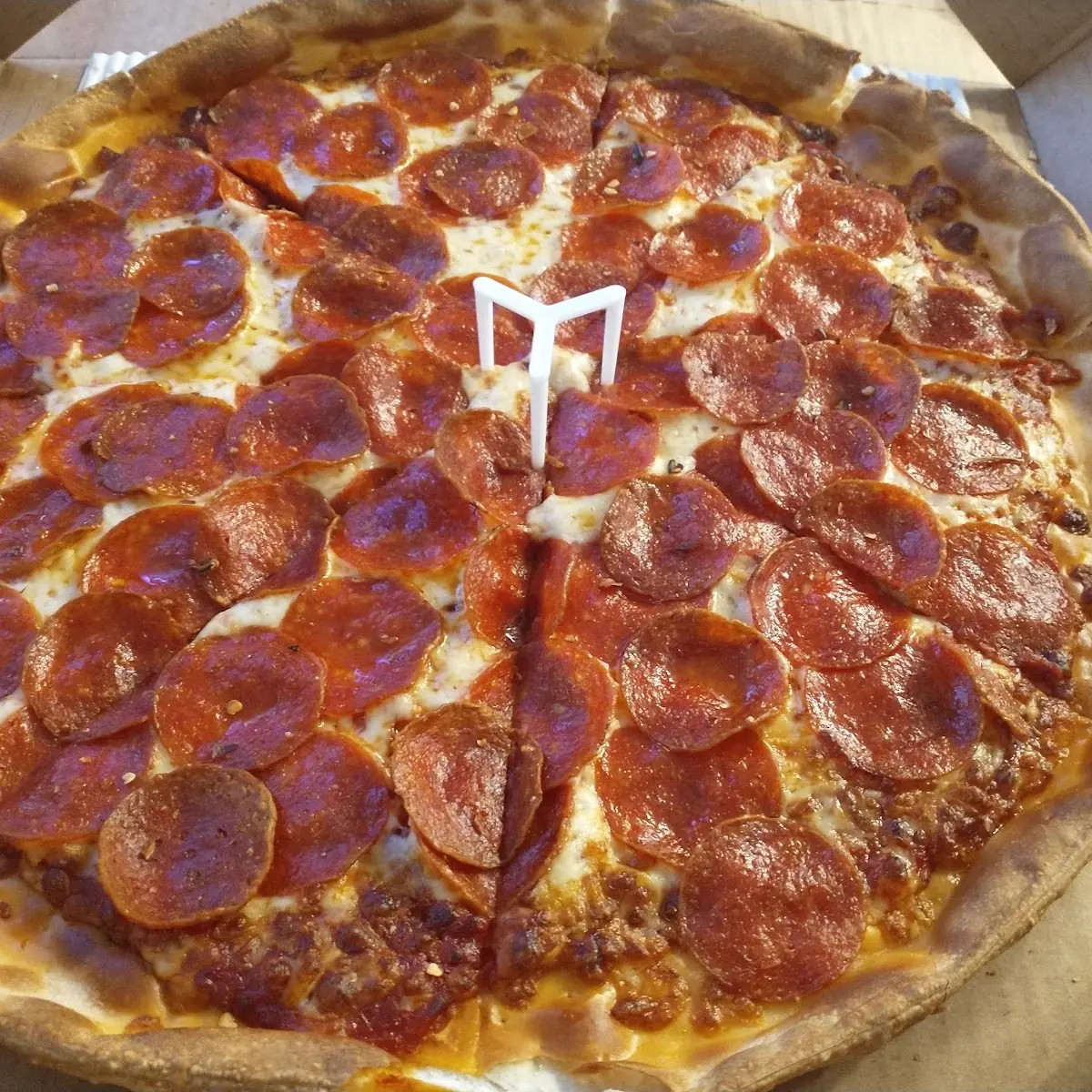 Thin Crust Double Pepperoni Pizza