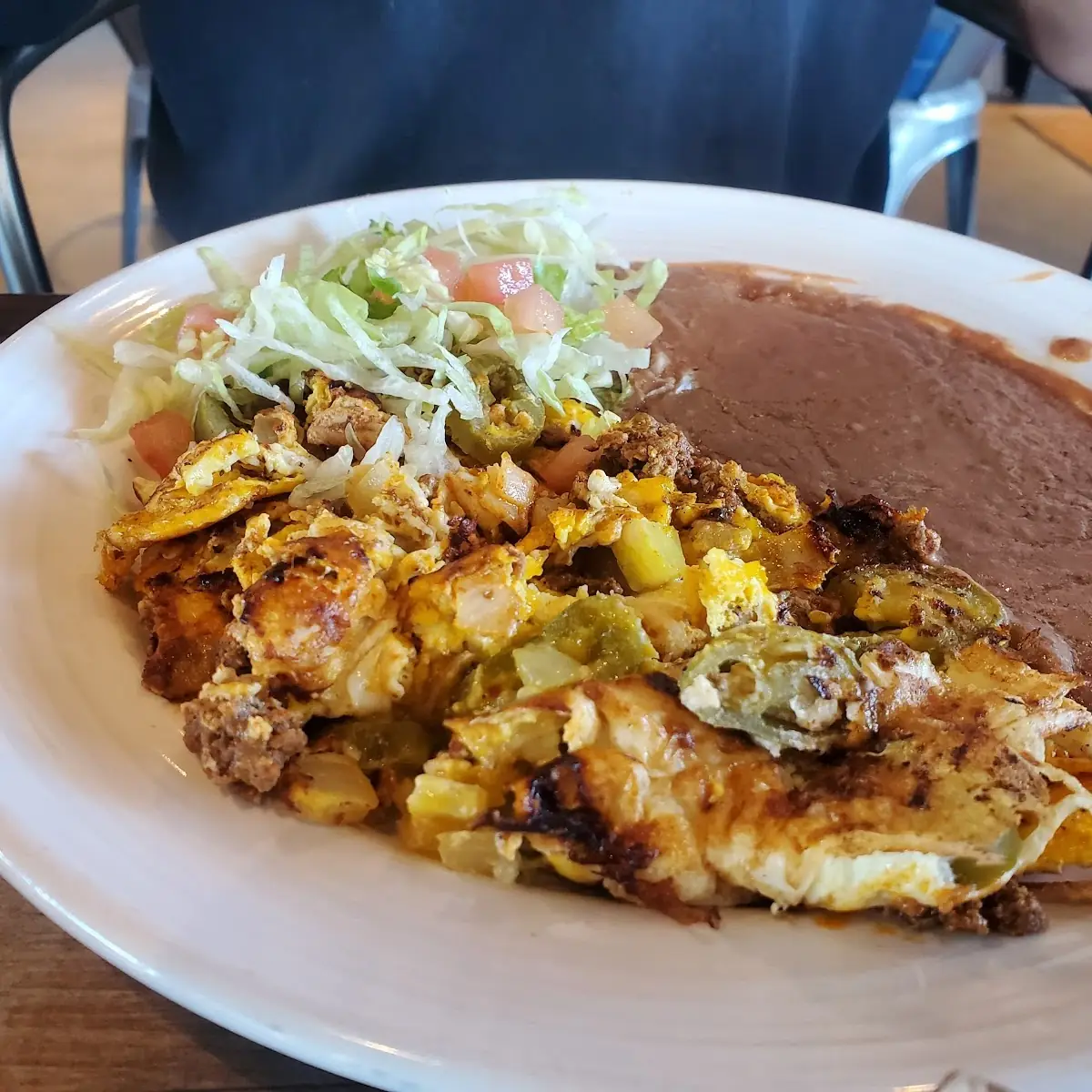 Enchiladas with Eggs on Top