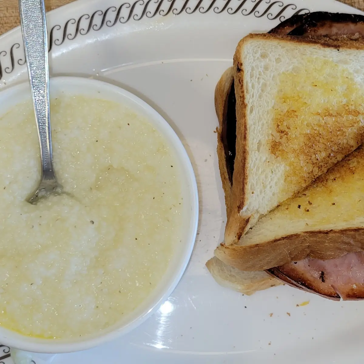 City Ham Egg Cheese Grits