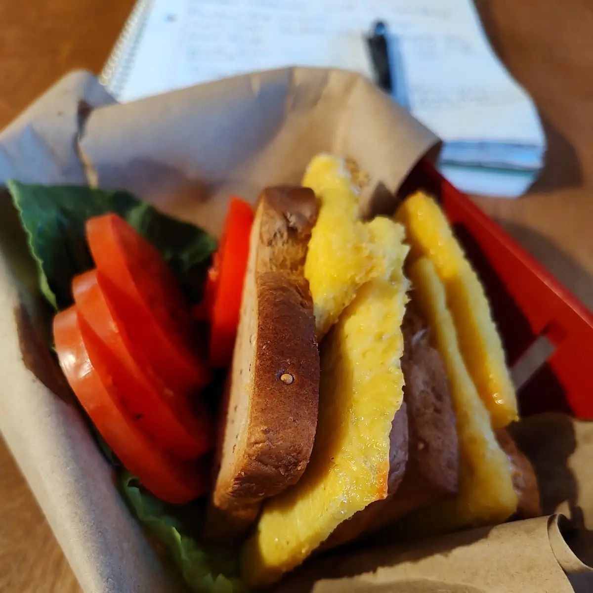 Egg Sandwich on Gluten Free Toast