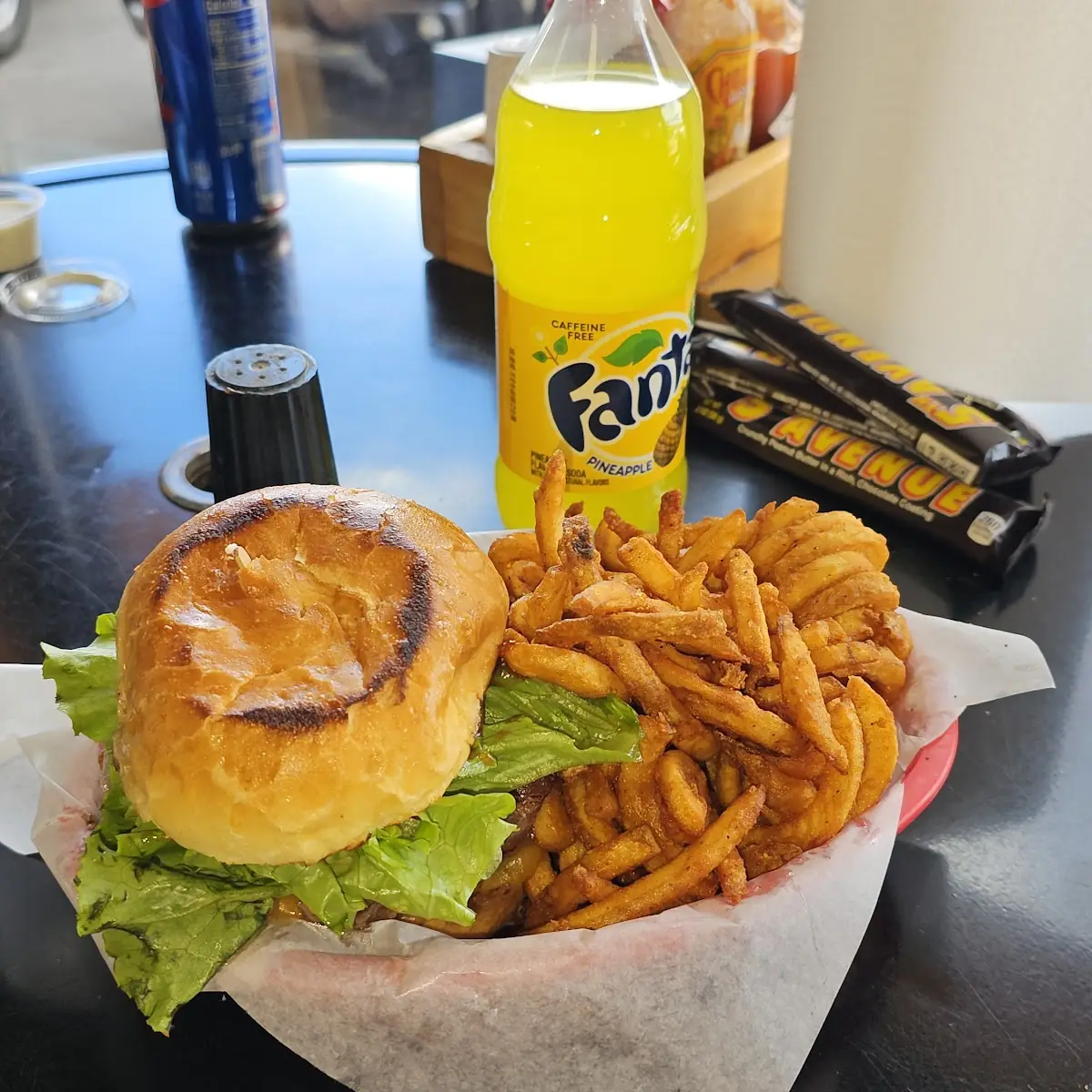 Bacon BBQ Cheddar Burger Curly Fries