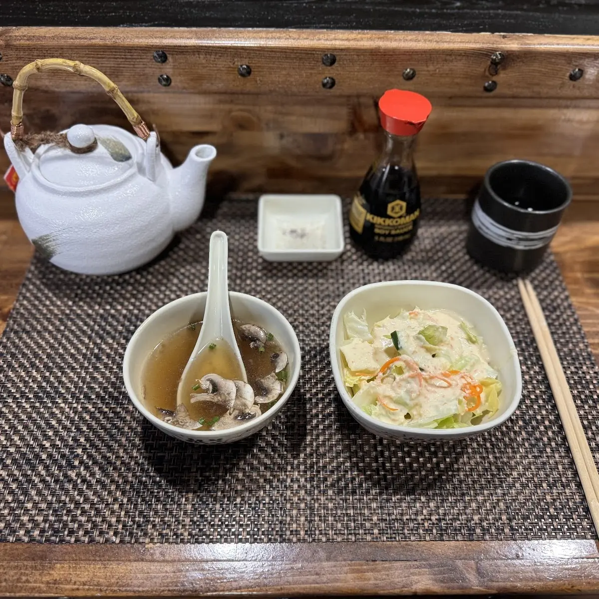 Miso Soup and Salad