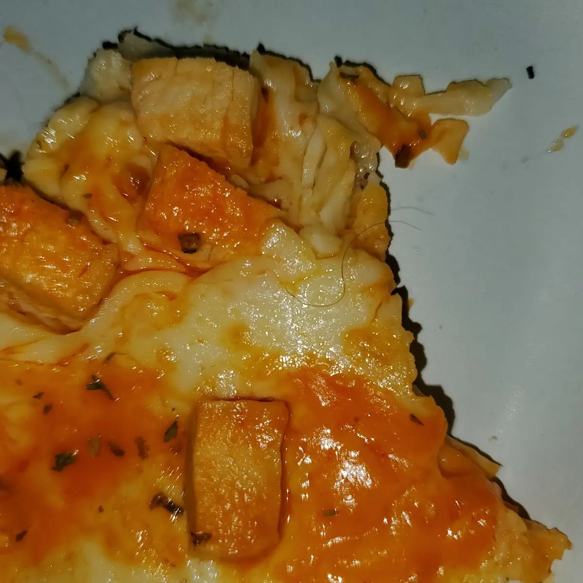 Hair in Buffalo Pizza