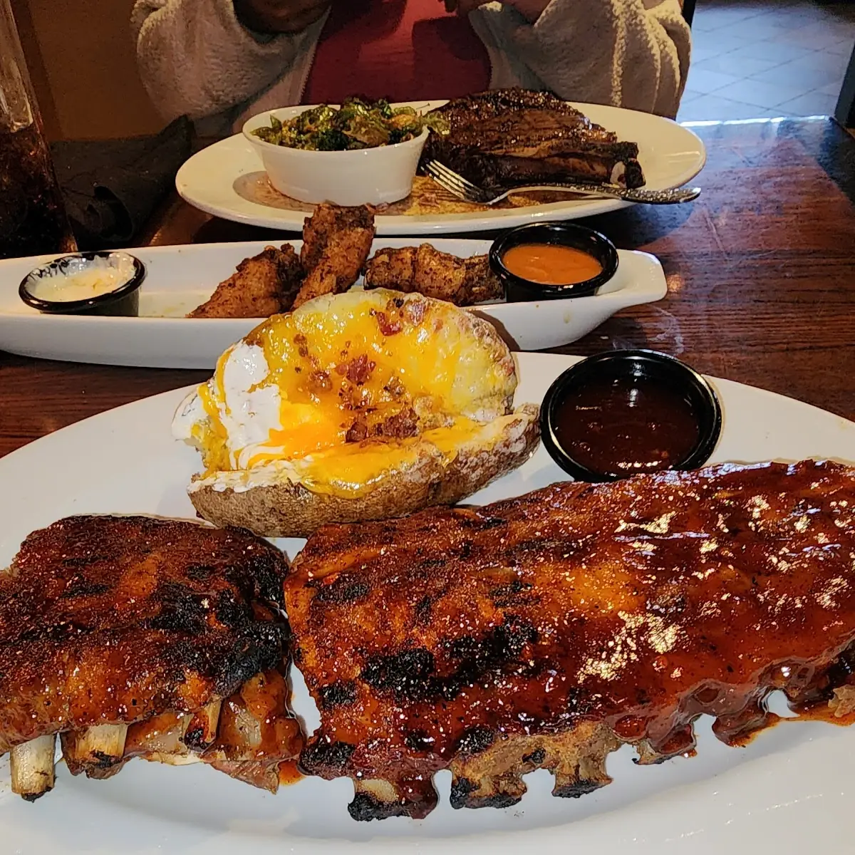 Mashed Potatoes and Baby Back Ribs