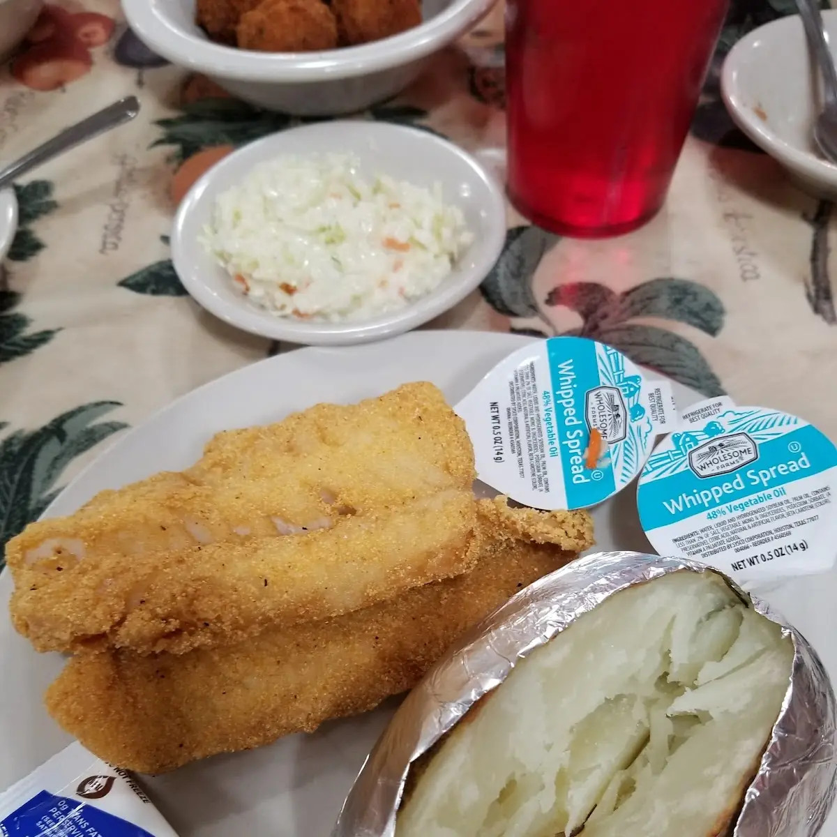 Catfish with Baked Potato