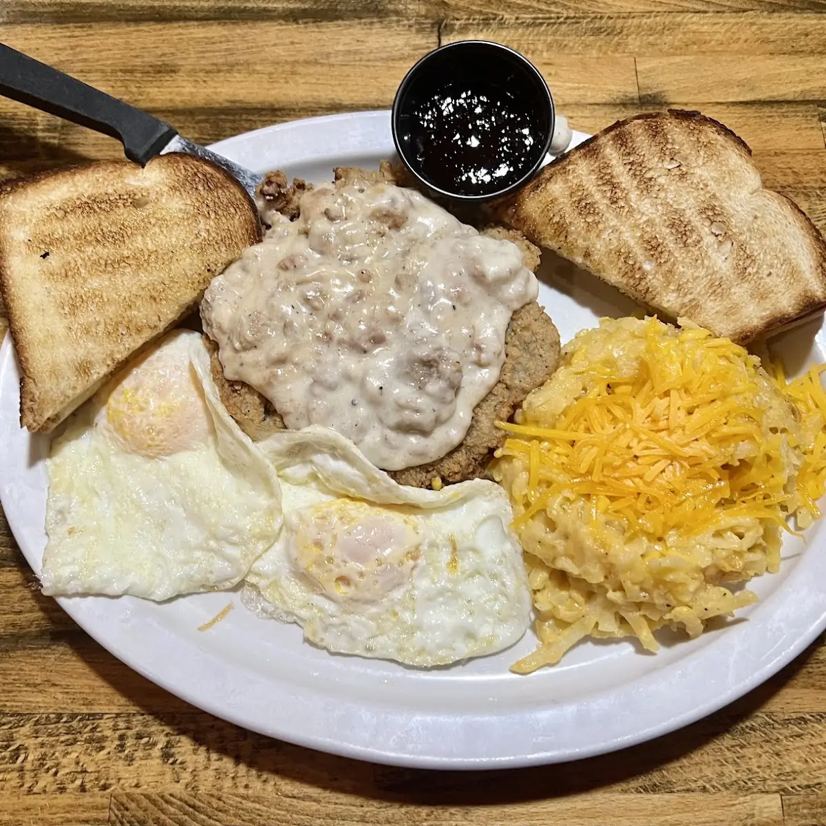 Chicken Fried Steak and Eggs