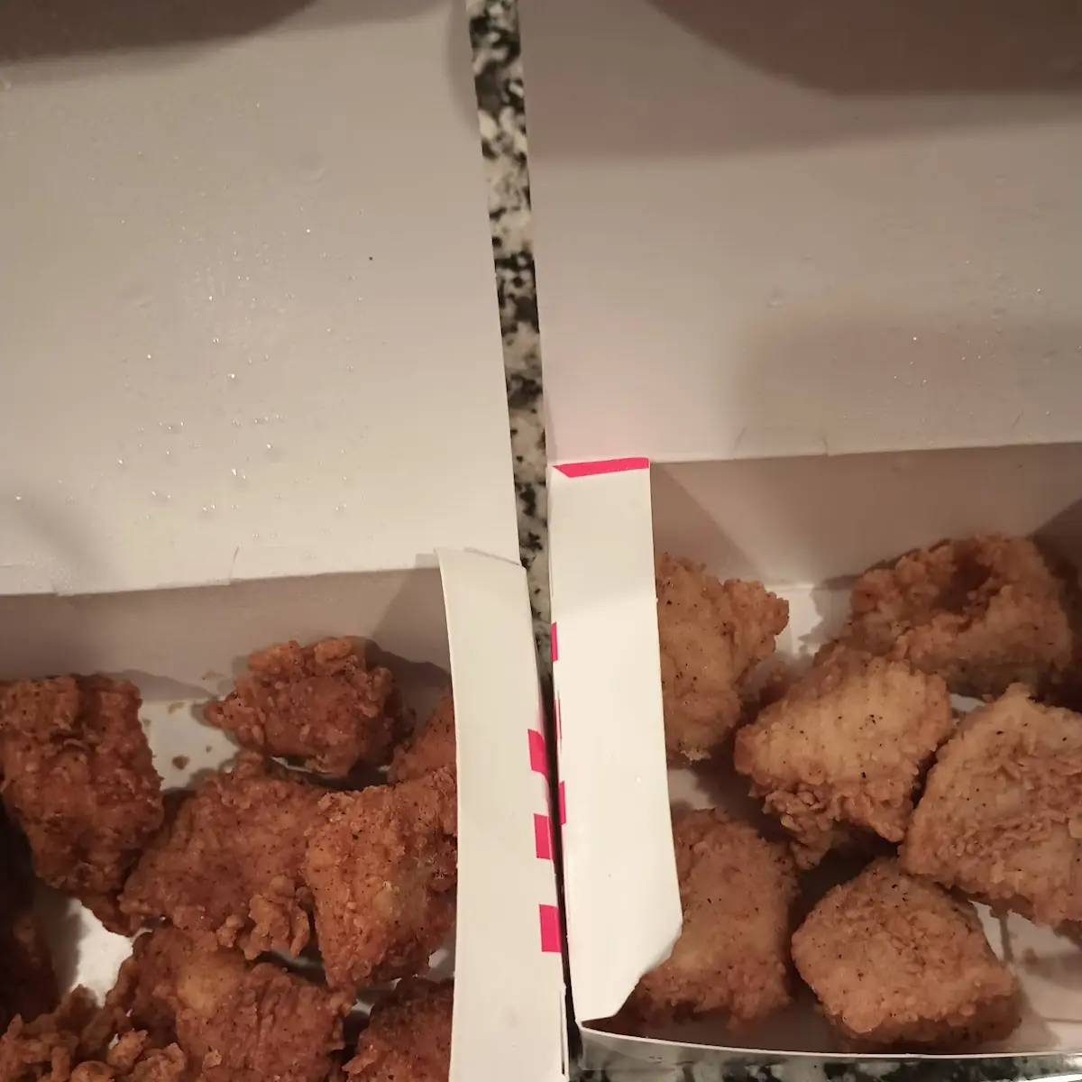 Half Cooked Kentucky Fried Chicken Nuggets