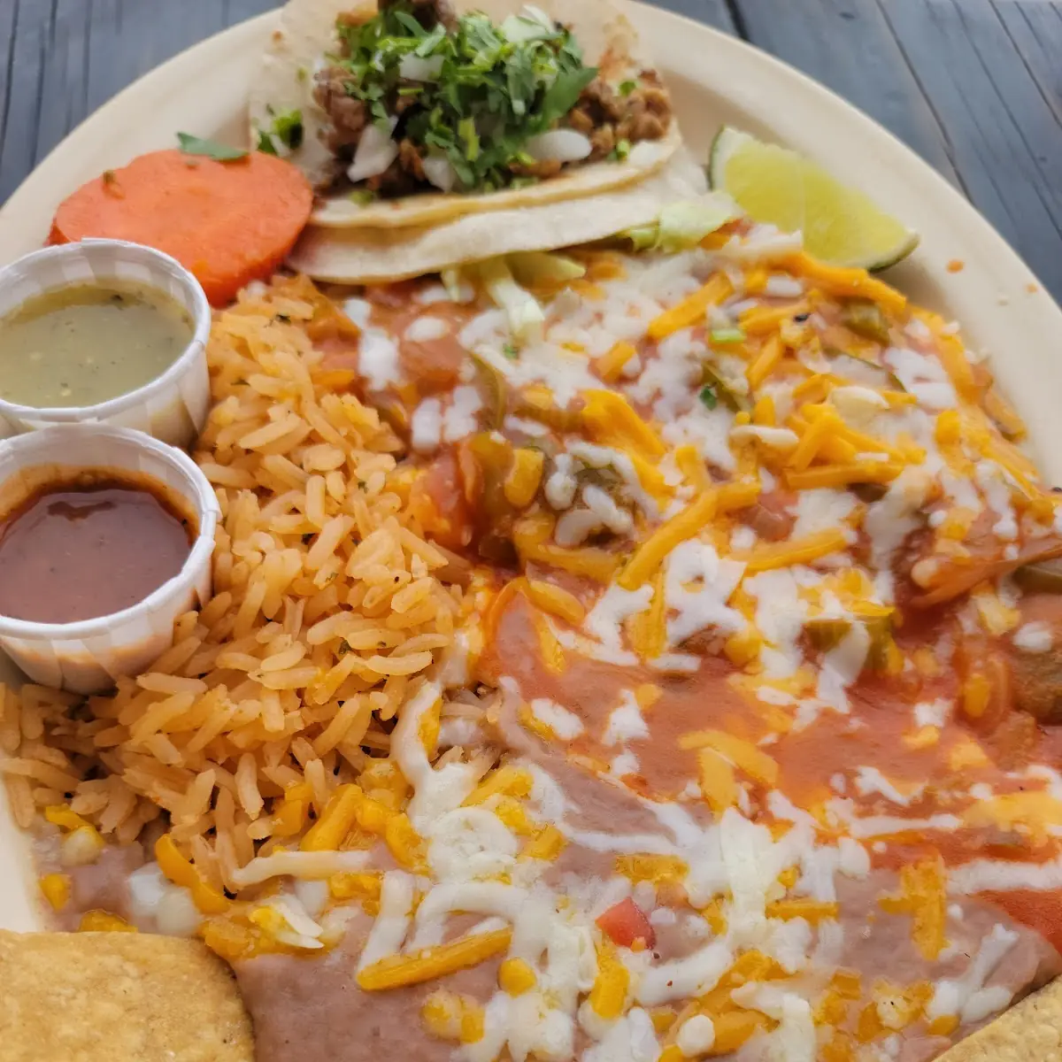 Chile Relleno & Taco Plate