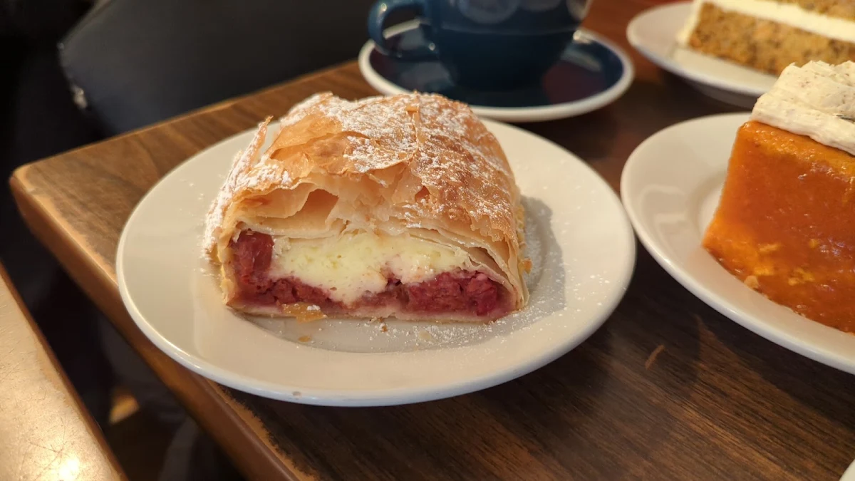 Cherry and Cheese Strudel