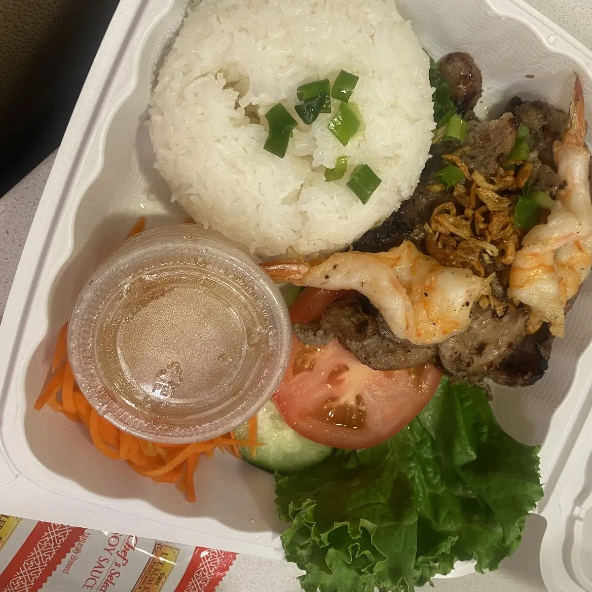 Lemon Grass Pork Chop & Prawns