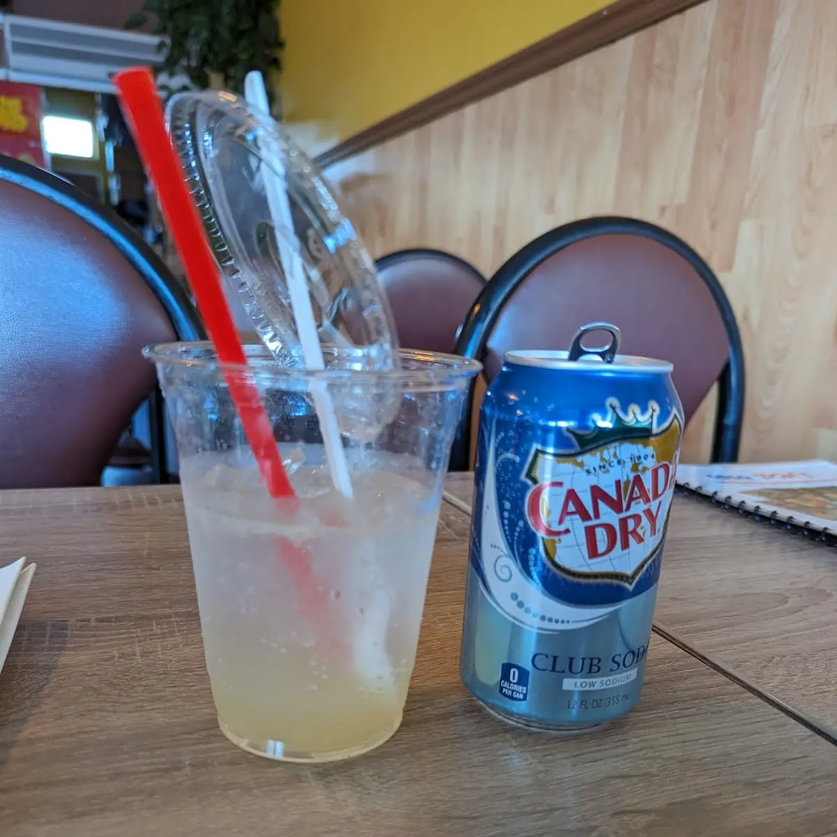Salted Plum in Club Soda