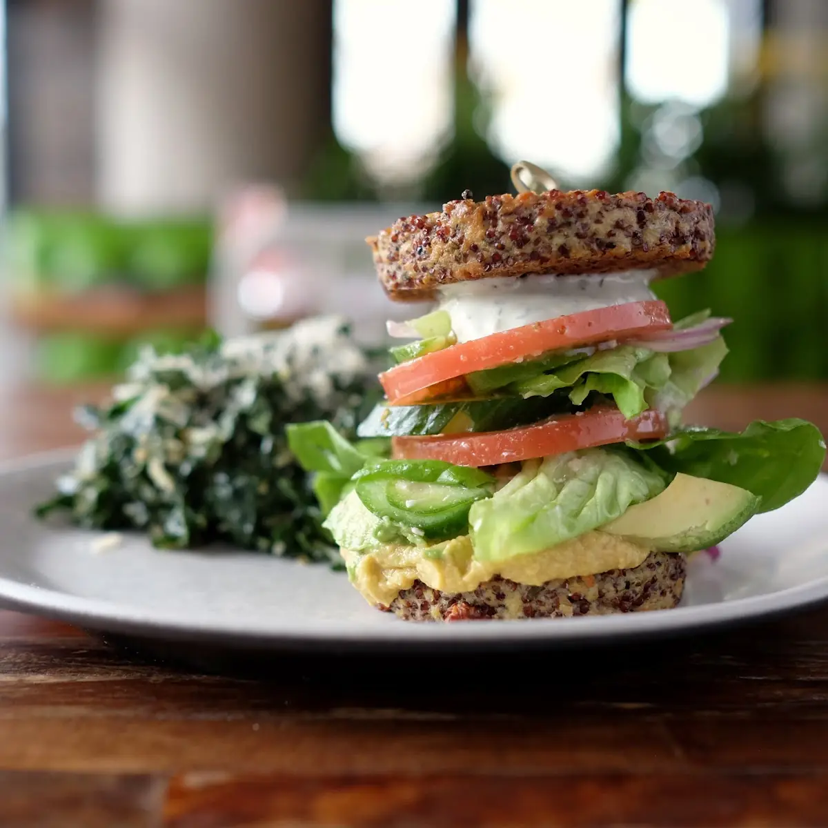 Inside Out Quinoa Burger