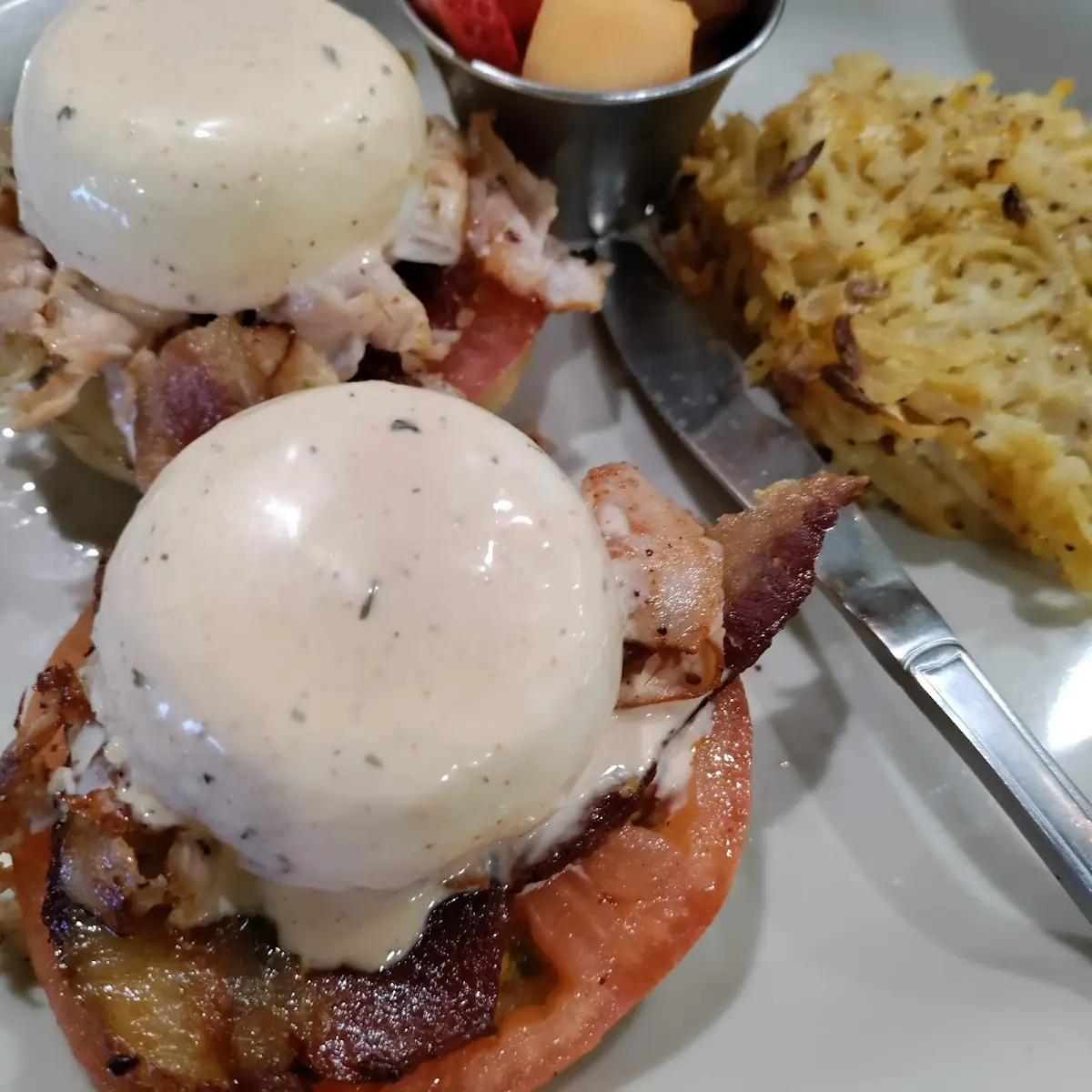 Eggs Benedict with Hash Browns