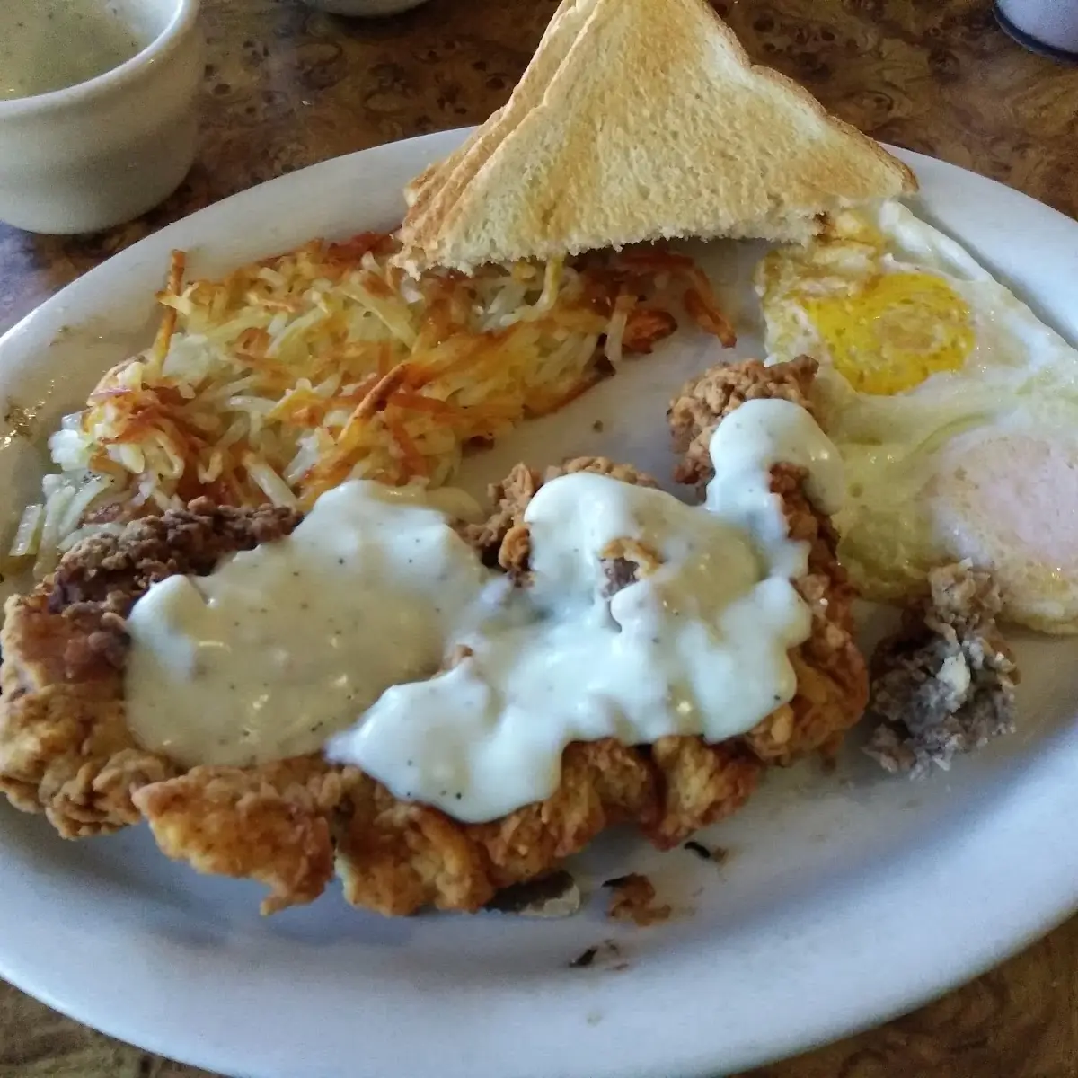 Chicken Fried Steak and Eggs