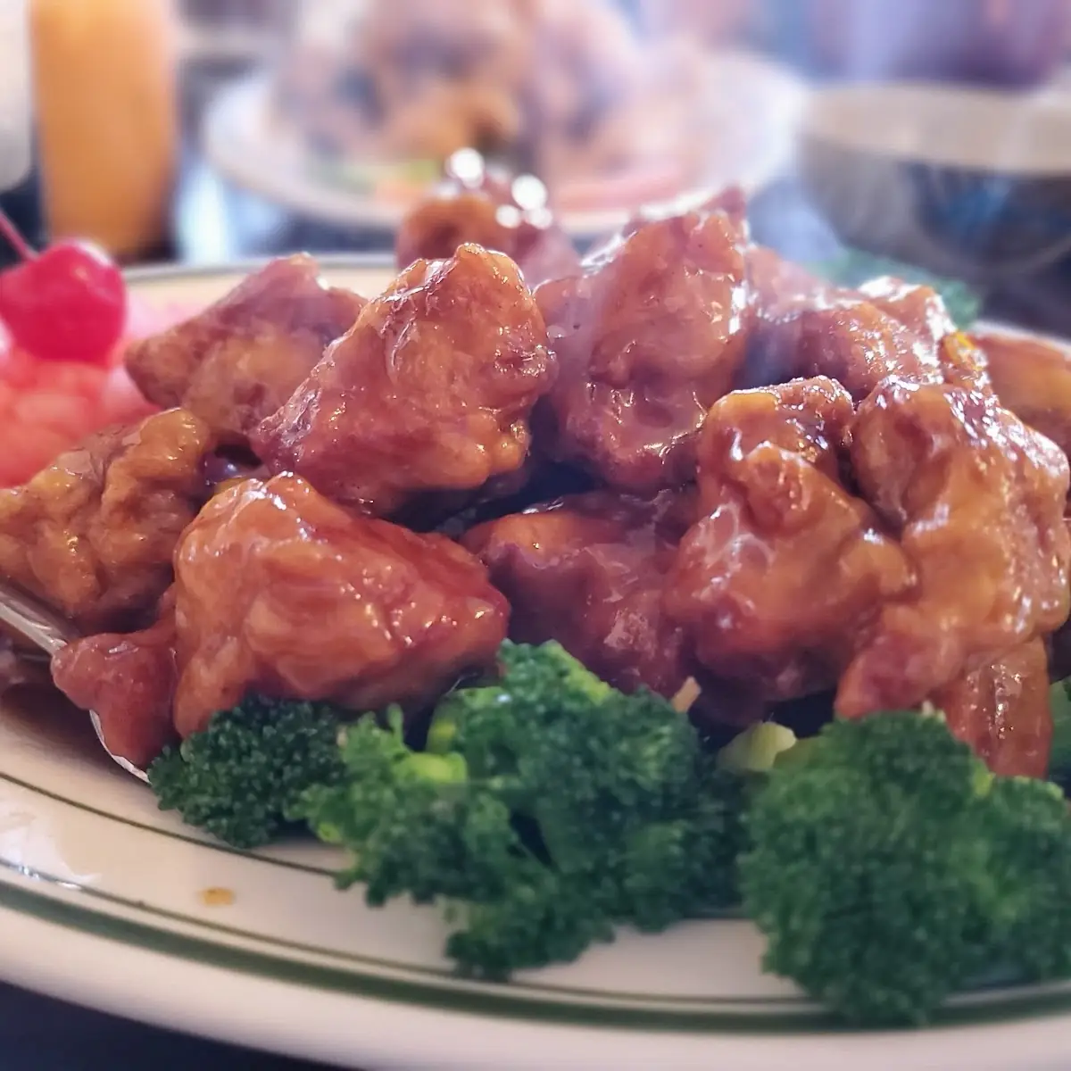 Orange Chicken & Egg Roll