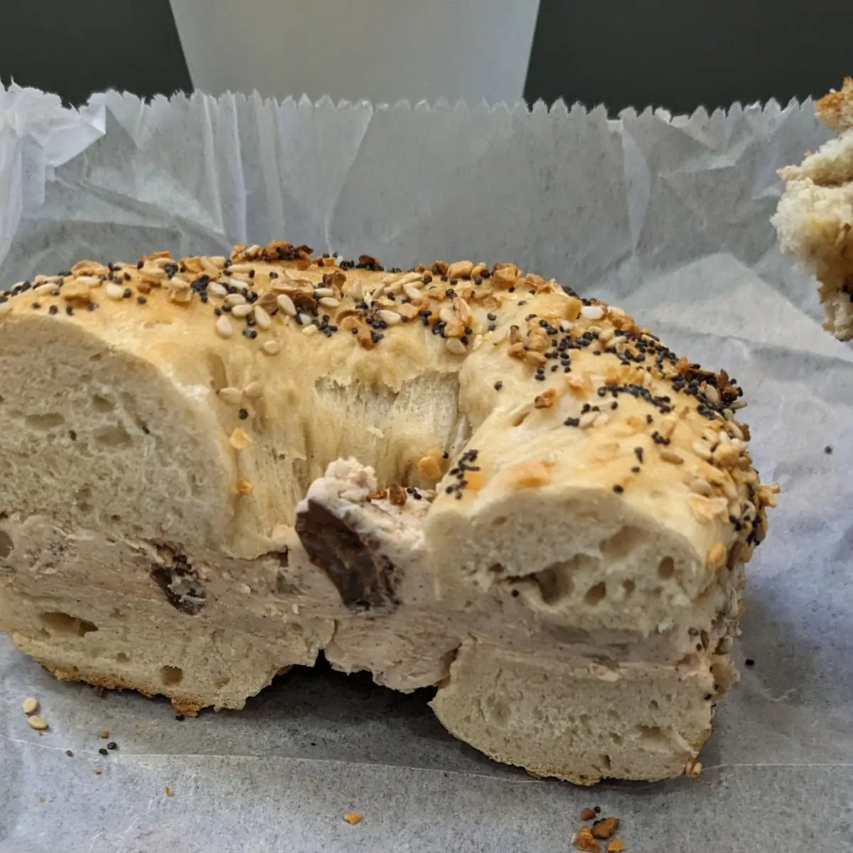 Everything Bagel Walnut Raisin Cream Cheese